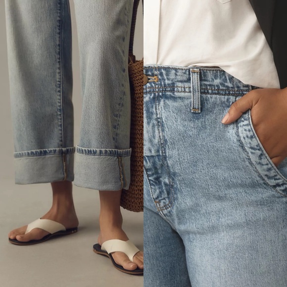 Anthropologie Pilcro The Lonnie Cuffed High-Rise Crop Jeans - Picture 4 of 11